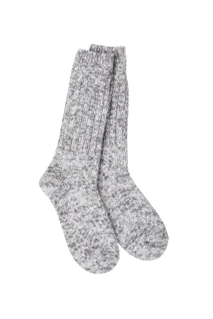 World's Softest Weekend Ragg Crew Socks for Women in Rocky | WRAGGCRW-73578-060