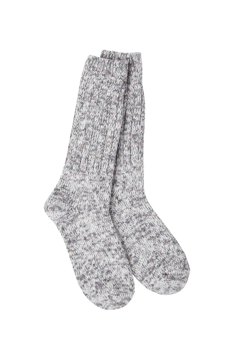 World's Softest Weekend Ragg Crew Socks for Women in Rocky | WRAGGCRW-73578-060