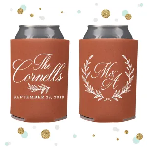 Wreath - Wedding Can Cooler #108R