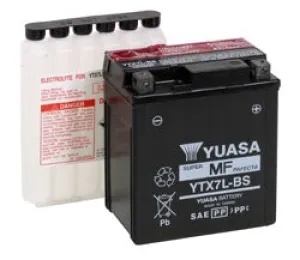 Yuasa Battery Maintenance Free AGM YTX7L-BS Part# YUAM327BS